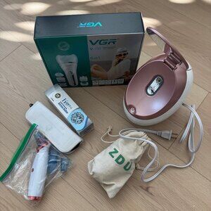 Skincare Bundle – Facial Steamer, Derma Roller, Blackhead Remover & More